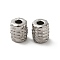 Non-Tarnish 304 Stainless Steel Beads, Column, Stainless Steel Color, 7x6mm, Hole: 2.4mm