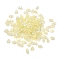Glass Frosted Seed Beads, Peanut, AB Color Plated, Yellow, 6x3.5x3mm, Hole: 1mm, about 100pcs/bag