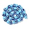 Handmade Lampwork Beads, Octopus, Deep Sky Blue, 420~432mm, about 20pcs/strand
