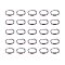 PandaHall About 380 Pcs 304 Stainless Steel Split Rings Double Loop Jump Ring Close but Unsoldered Diameter 6mm Wire 16-Gauge for Jewelry Making