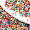 8/0 Glass Seed Beads, Mixed Style, Round Hole, Round, Mixed Color, 8/0, 3~3.5x2~3mm, Hole: 1mm, about 450g/bag
