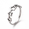 Non-Tarnish 201 Stainless Steel Star Wrap Finger Ring for Women, Stainless Steel Color, US Size 6 1/2(16.9mm)