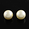 ABS Plastic Imitation Pearl Round Beads, Antique White, 8x7mm, Hole: 2mm, about 1900pcs/500g