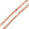 Synthetic Non-magnetic Hematite Beads Strands, Triangle, Rose Gold Plated, 3x2.5x2.7mm, Hole: 0.8mm, about 133pcs/strand, 16.30''(41.4cm)