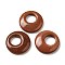 Synthetic Goldstone Pendants, Donut/Pi Disc Charms, 27.5~28x4.5~5.5mm