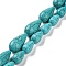 Synthetic Howlite Beads Strands, Dyed, Teardrop, 25.5x12mm, Hole: 1.6mm, about 179pcs/500g