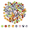 160Pcs 8 Colors Opaque Acrylic Beads, Ball, Mixed Shapes, 11~12x10~11mm, Hole: 2~4mm, 20pcs/color