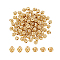 Brass Beads, Hollow, Round, Golden, 6mm, Hole: 2mm, 100pcs/box