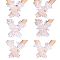 6 Pairs 6 Styles Polyester Lace Gloves, fingerless Gloves for Women, White, 250~283x110~150x0.7~1mm, 1 pair/style