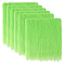 GORGECRAFT 6PCS 25x25cm Fur Square Patches Fluffy Faux Fur Fabric Cuts Artificial Craft Plush Rug Precut Cloth for DIY Sewing Crafts Pillows Cushion Pad Chair Cover Christmas Gnomes Decor, Light Green