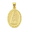 Rack Plating Brass Pendants, Cadmium Free & Lead Free, Long-Lasting Plated, Flat Round, Christmas Tree, 23x15x2mm, Hole: 4x3mm