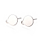 Non-Tarnish 304 Stainless Steel Ear Stud Components, with Loop and Flat Plate, Flat Round, Stainless Steel Color, 13x10.5mm, Hole: 1.4mm, Pin: 0.7mm