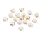 Opaque Spray Painted Glass Beads, Rondelle, Light Grey, 8x5mm, Hole: 2mm