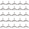 SUNNYCLUE 1 Box 50Pcs Tibetan Style Clothes Hanger Charms Antique Silver Coat Hanger Charm Tiny Small Miniature Hangers Lifelike Metal Alloy Charms for Jewelry Making Charm DIY Earrings Supplies