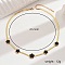 Elegant European and American Style Stainless Steel Flower Collarbone Necklace