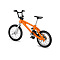 Miniature Alloy Bicycle, for Dollhouse Accessories Pretending Prop Decorations, Tyre Random Style, Dark Orange, 105x70mm