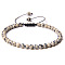 Adjustable Women's Dalmatian Jasper Beaded Bracelet, with Simple and Versatile Hand-wove Bead, Show in Picture