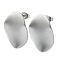 Tarnish Resistant 201 Stainless Steel Stud Earrings, with 304 Stainless Steel Pins, Twist Oval, Stainless Steel Color, 22.5x16mm