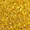 11/0 Two Cut Glass Seed Beads, Hexagon, Silver Lined Round Hole, Gold, Size: about 2.2mm in diameter, about 37500pcs/Pound