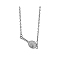 Unique Stainless Steel Tennis Racket Pendant Necklaces for Women, Stainless Steel Color, 17.72 inch(45cm)