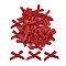 Polyester Costume Accessories, Bowknot, FireBrick, 16x19x3mm