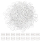 240Pcs Iron Slider Buckles, Adjustable Buckle Fasteners, For Webbing, Strapping Bags, Garment Accessorie, White, 11x13x1mm
