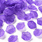 Transparent Frosted Acrylic Pendants, Petaline, Blue Violet, 19.5x16.5x4mm, Hole: 1.5mm