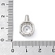 Латунные микро проложить кубического циркония подвески KK-Q047-01A-3