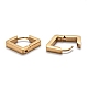 Серьги-кольца Huggie Hoop из нержавеющей стали 304 в форме ромба STAS-H156-08G-3