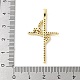 Латунные микро проложить кубического циркония подвески KK-P294-18G-3