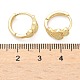 Серьги-кольца из латуни в форме сердца EJEW-Z102-15G-5