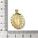 Латунные микро проложить кубического циркония подвески KK-C090-35G-05-3
