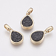 Естественно druzy агат подвески KK-G343-13E-G-1