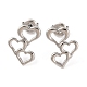 Серьги-гвоздики из нержавеющей стали 304 EJEW-G395-02P-1
