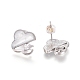 Серьги-гвоздики из настоящего латуни KK-L180-117B-2