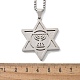 Ханука 201 подвеска из нержавеющей стали Звезда Давида NJEW-Z058-02P-5