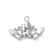 Кулоны со стразами и кристаллами из латуни KK-E793-04P-1