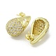 Серьги-гвоздики из латуни с фианитами EJEW-Z035-06G-2