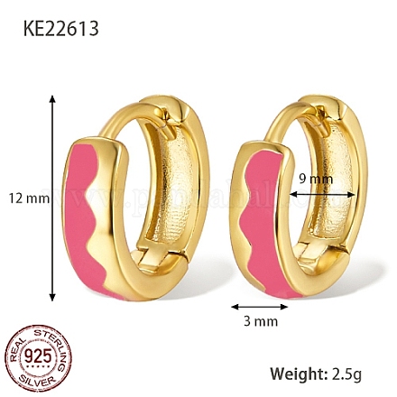 925 толстые серьги-кольца из стерлингового серебра TA7225-5-1