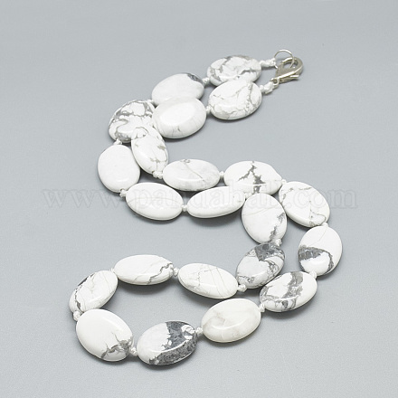 Натуральный Howlite бисерные ожерелья NJEW-S402-10-1