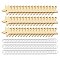 50Pcs Undyed Wood Connector Charms, with 100Pcs Silver Color Plataed Brass Open Jump Rings, Star, Links: 29.5x31x2.5mm, Hole: 2mm, Rings: 12x1.2mm, Inner Diameter: 9.6mm