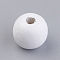 Natural Wood Beads, Dyed, Round, 14x13mm, Hole: 3.5~4.5mm, about 680pcs/500g