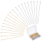 PandaHall Elite 200 pcs 2 Colors 50mm 304 Stainless Steel Head Pin Findings for Earring Pendant Jewelry Making, Golden/Silver