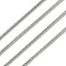 Tarnish Resistant 304 Stainless Steel Round Snake Chains, with Spool, Soldered, Stainless Steel Color, 1.5x1.5mm, about 32.8 Feet(10m)/roll