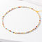 Simple Design Natural Gemstone Beaded Necklaces for Women, 15.75 inch(40cm)
