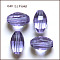 K9 Glass, Imitation Austrian Crystal Beads, Grade AAA, Faceted, Oval, Lilac, 8x11mm, Hole: 0.9~1mm