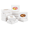 NBEADS 25 Pcs Paper Boxes with Window, 3.74x2.76x1.1 Inch Rectangle Folding Paper Boxes Kraft Paper Present Boxes with Oval Visible PVC Window for Wedding Gift Cookies and Jewelry Display, White