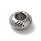 304 Stainless Steel Beads, Rondelle, Stainless Steel Color, 7.5x7.5x3.5mm, Hole: 3.5mm