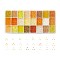 600G 24 Colors Glass Seed Beads, Round, Mixed Color, 12/0, 1.5~2.5x1.5~2mm, Hole: 0.5~1mm, 25g/color
