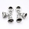 Bell Large Hole Alloy European Dangle Charms, Antique Silver, 24mm, Hole: 5mm